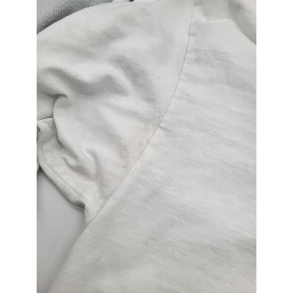 VANS SZ M Long Sleeved White Graphic T Shirt GOOD DAZE CREW Rainbow Off the Wall - Picture 8 of 9